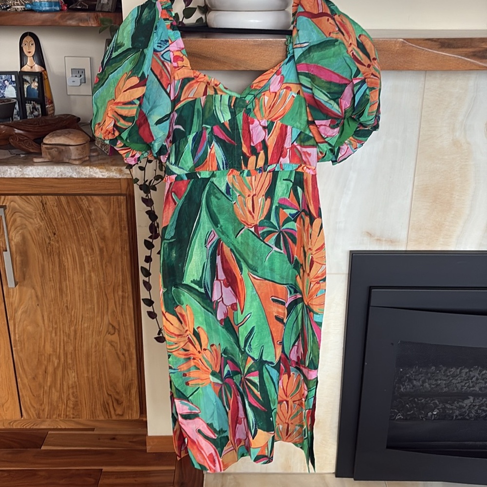 Farm Rio Banana Foliage Dress - Picture 4 of 7